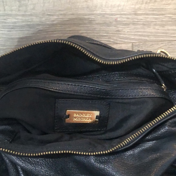 Badgley Mischa Platinum Connie Black Leather Hobo Bag - Picture 7 of 13